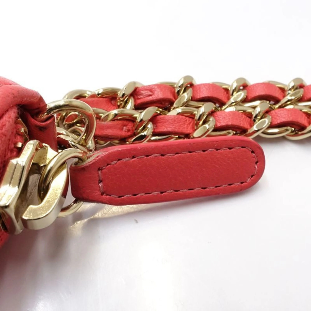 CHANEL Chanel Long Wallet AP0150 Round Zipper Camellia Lambskin Pink Women's ... - Picture 13 of 14
